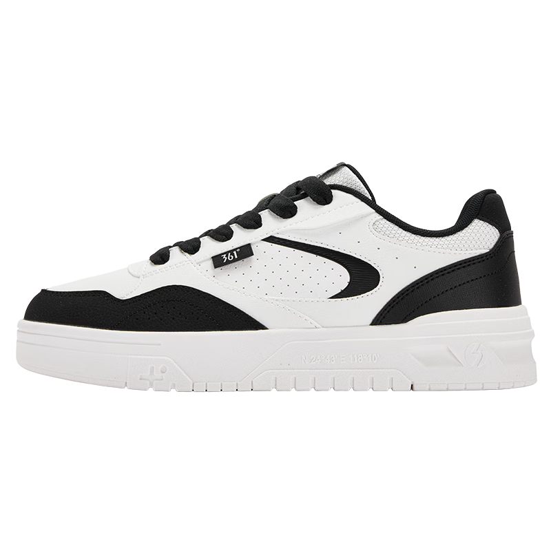 361° Men's Sports Shoes Spring Summer New Retro Leather Basic White Casual Sneakers 672616618-3