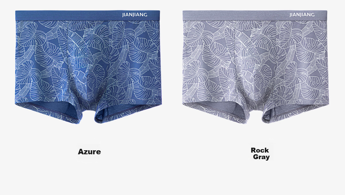 Jianjiang Men's Modal Boxer Briefs High Elasticity Breathable Antibacterial 3-Pack 15