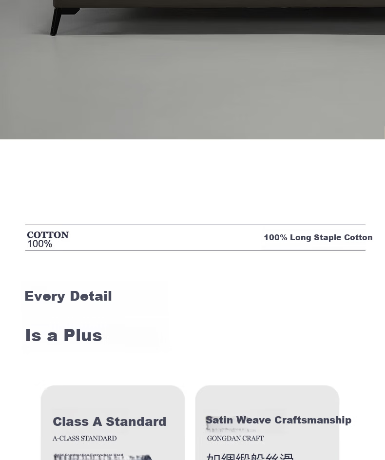Mercury Home Textiles 100-Thread Count Cotton Satin Fitted Sheet, A-Class Long-Staple Cotton Mattress Protector Cover, 1.2x2.0m Bed 3