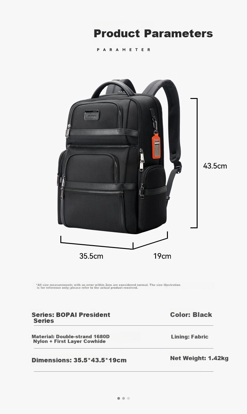 Bopai Z9 Men's Backpack, Business Commuter Bag, 2025 Model, 16-Inch Laptop Bag, Travel, Father's Day Gift 7