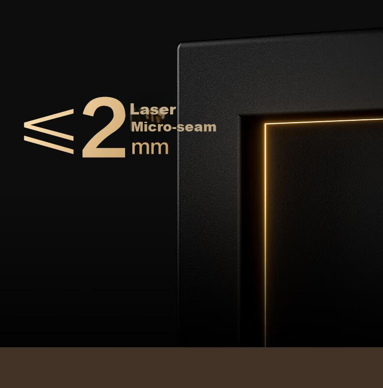 Deli Home Safe Box, Yao Zhen 60cm Fingerprint Unlock, All-Steel Anti-Theft Portable Small Gold Vault Can Be Used As Bedside Table, VA621 Gold 15