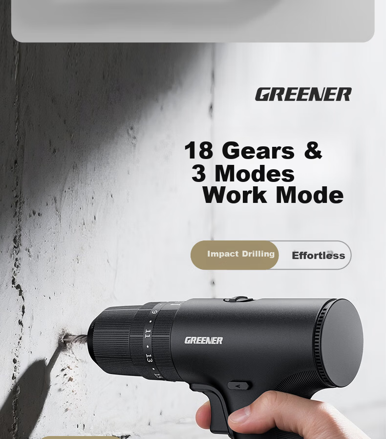 GREENER Nenggong BOX Electric Drill Household Toolbox Set Repair Kit Electric Screwdriver Hardware Toolbox 4