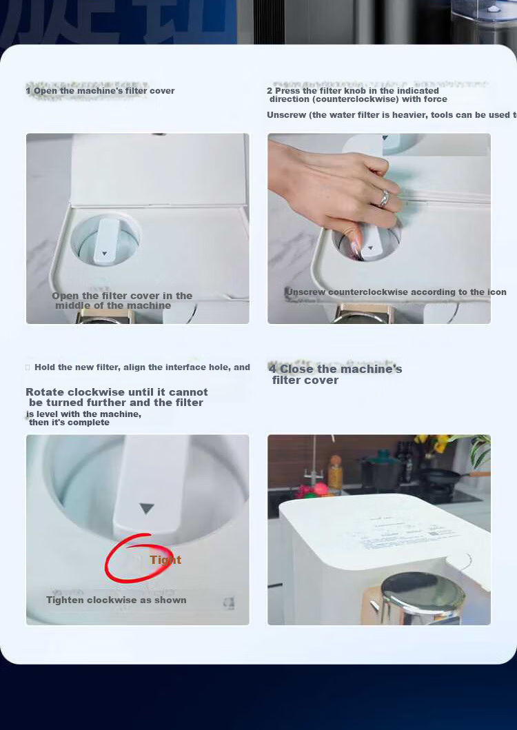 Angel Water Purifier CFⅡ Composite Filter Cartridge Compatible with Magic Cube Pro2900/2500, Nezha 500G/600G/700G, Nezha Pro2900 Models 8