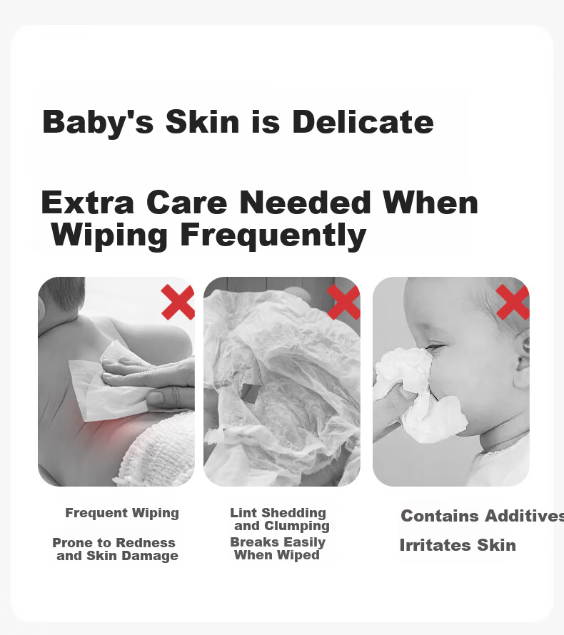 October Crystal Baby Cream Facial Tissue 120 Sheets 12 Packs Baby Soft Moisturizing Tissue Suitable for Adults 3