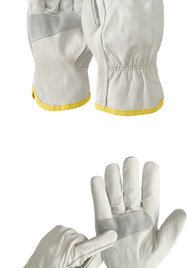 Shengfang Electric Welding Gloves Labor Protection Wear-Resistant Cowhide Welder Gloves Heat Insulation Welding Construction Site 11