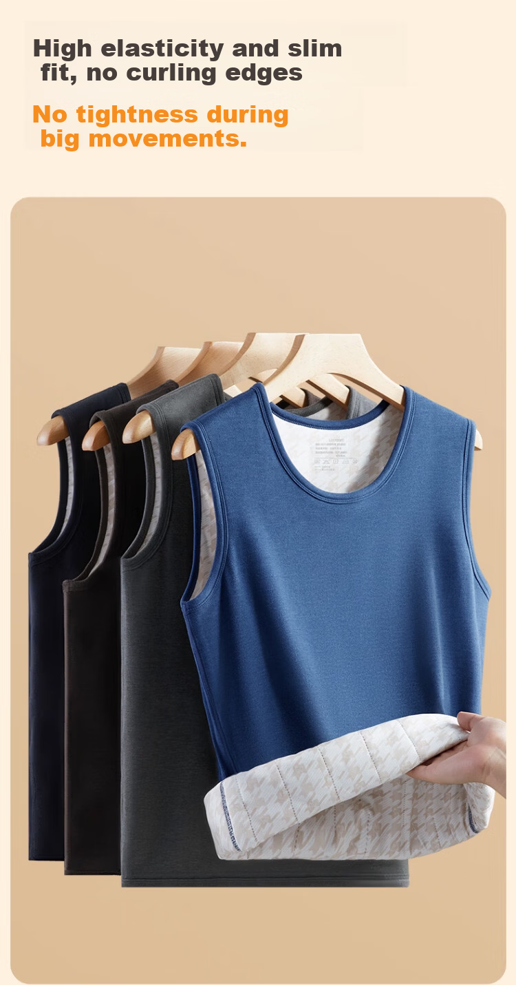 Langsha Women's Thermal Vest 100% Wool Filled Autumn Winter Antibacterial Thickened Cold-Resistant Base Layer Top 10