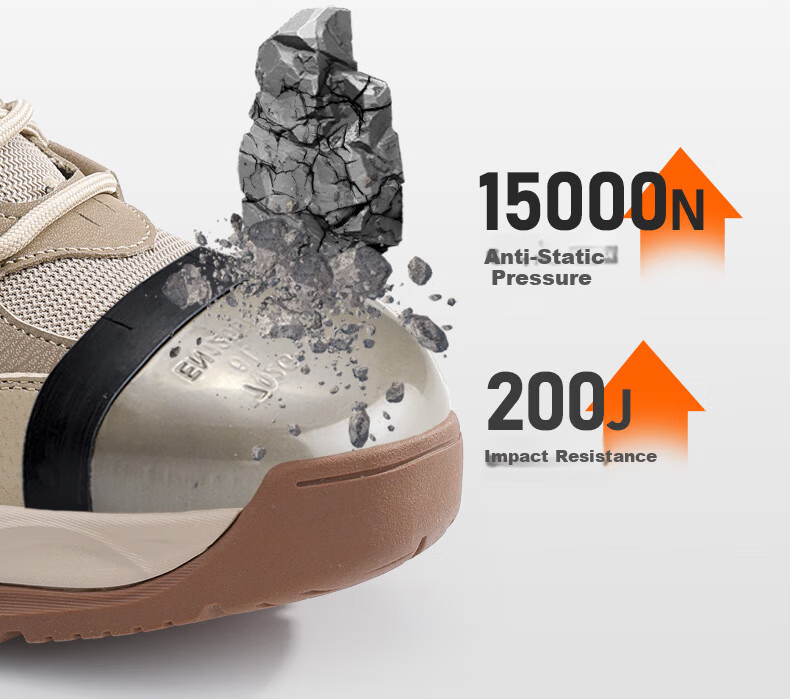 GUYISA Men's Summer Breathable Electrical Insulation 10KV Anti-Smash Anti-Puncture Wear-Resistant Safety Work Shoes 5005KV Size 42 7