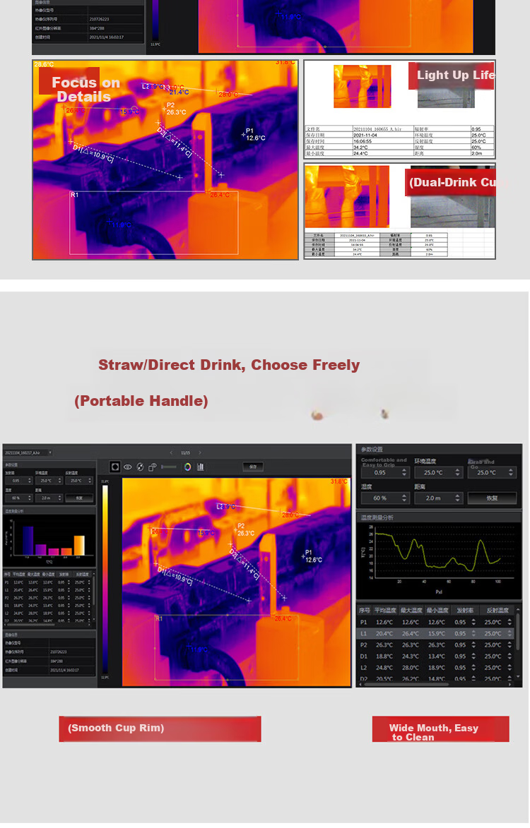 CEM DT-982 High-Definition Infrared Thermal Imager Industrial Thermal Camera Power Line Floor Heating Detection Professional Grade 7