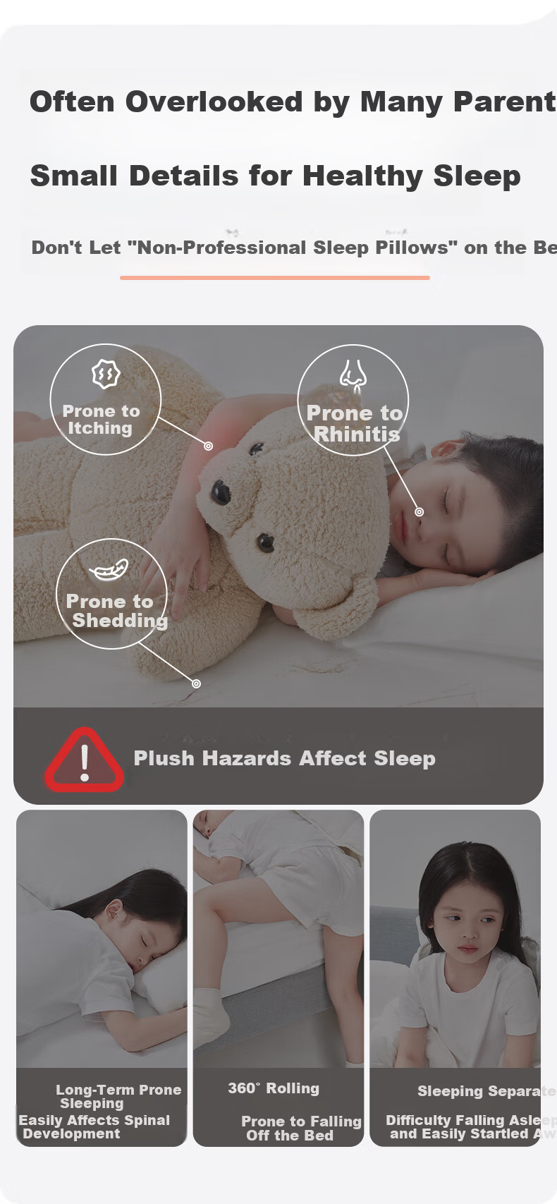 Legua Children's Sleeping Body Pillow Long Smile Rabbit Plush Side Sleep Leg Hug Pillow Kids Gift 2