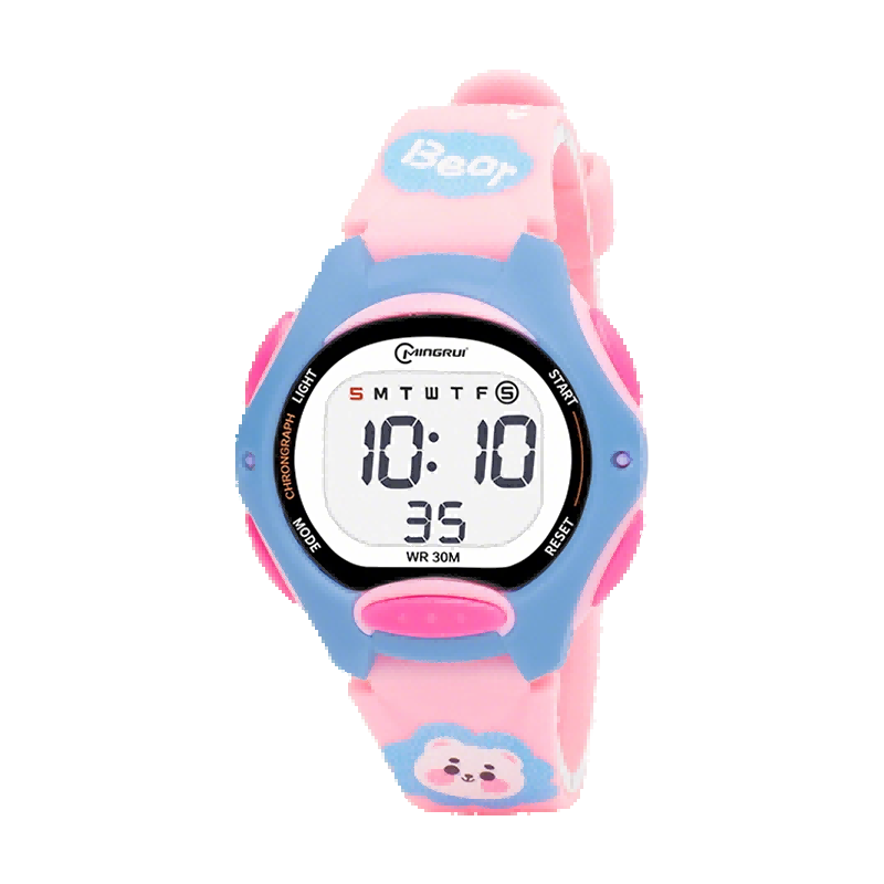 40,000 KM Electronic Watch for Girls Waterproof Kids Digital Watch Cartoon Student Watch Gift for Children