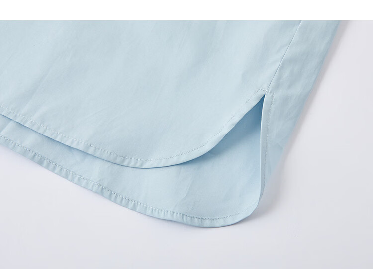 Demana Oxygen Pure Cotton Summer Simple Style Round Neck Irregular Hem Loose Slimming Concealing Shirt for Women Premium Feel 8
