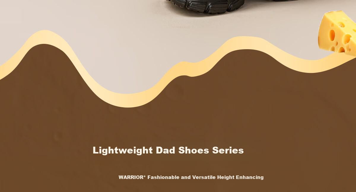 Warrior Thick Sole Dad Shoes Women's New Comfortable Height Increasing Slimming Commuting Casual Shoes Beige Size 39 1