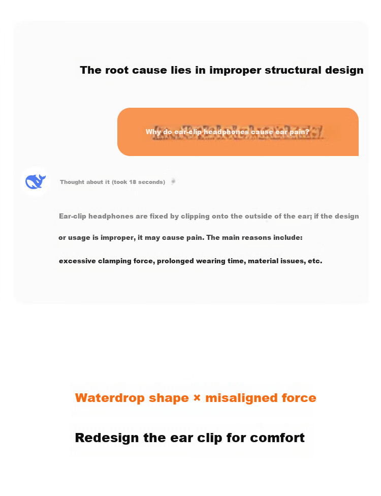 Linklike Ergonomic Certified Bluetooth Ear Clip-On Earphones 2026 Latest Model for Women Comfortable Long Wear Running 4