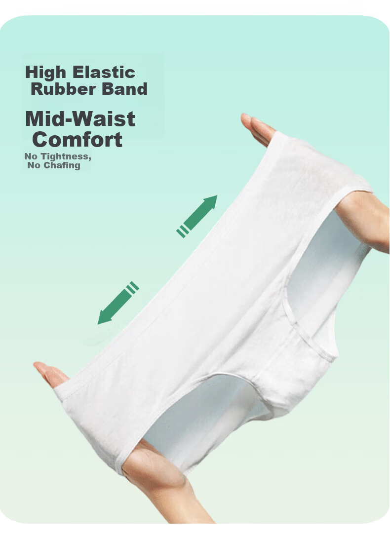 LangSha Disposable Women's Cotton Sterilized Travel Wash-Free Shorts Maternity Postpartum Daily Use Pants 10