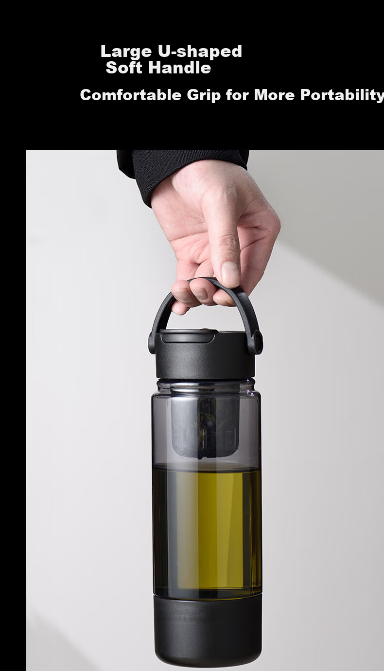 ENO Magnetic Infuser Tea Cup Men Tea Water Separation Tritan Water Bottle High Temperature Resistant Food Grade Suitable for Boiling Water 7