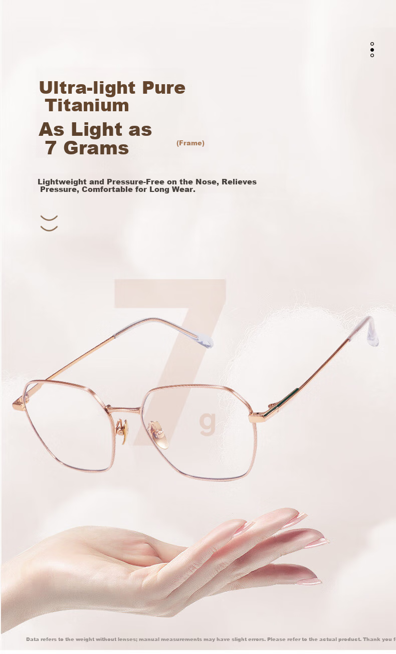 Sunset Red Titanium Reading Glasses HD Blue Light Blocking Fashionable Premium Presbyopia Glasses E111M 100 Degree Gift for Mom 8