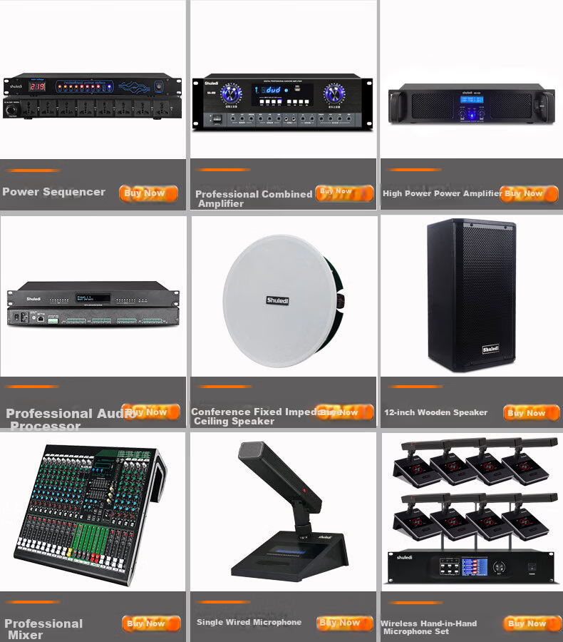 Shuledi AV-2000 Domestic IP Amplifier Network Amplifier High Power Analog Network Cable Connection for School Factory Remote Paging Intercom (Power: 100W) 1
