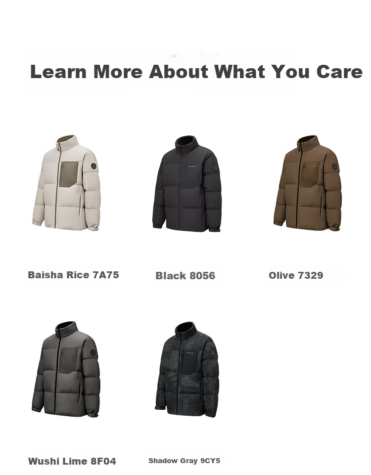 BOSIDENG Men's Off-Season 90% Down Thickened Stand Collar Loose Short Casual Warm Jacket Winter 12