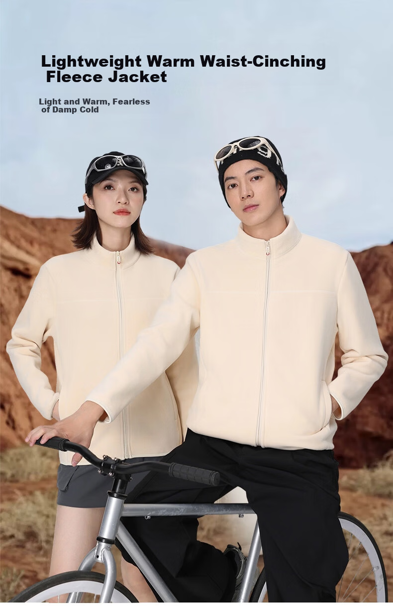 LangSha Unisex Fleece Liner Jacket Windproof Heated Outdoor Fleece Coat 1