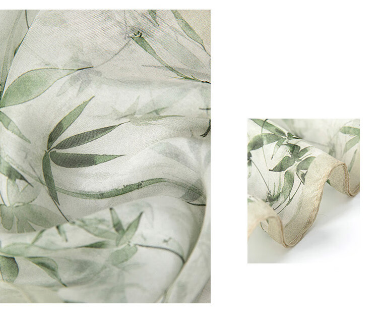 Sijie [High Cost-Performance] 100% Mulberry Silk Scarf, Versatile Office Mid-Autumn Festival Neck Warmer Silk Scarf Gift 6