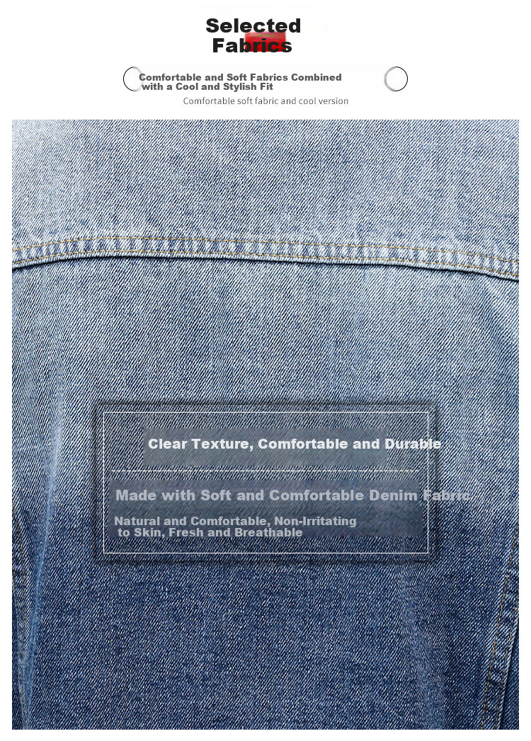 Zengzhi Spring Autumn Men's Denim Jacket Large Size Stretch Workwear Casual Washed Vintage Ripped Jacket Shirt 3