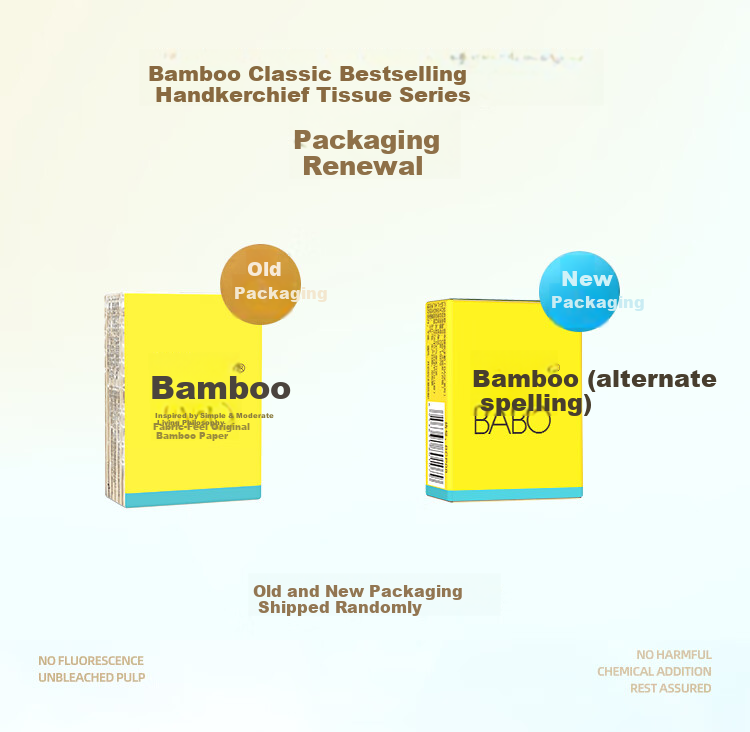 Banbu Facial Tissues, 4-Ply, 8 Sheets Per Pack, 12 Packs, Natural Color Paper, Absorbent And Not Easily Broken, Tissues, Face Towels, Portable for Travel 1