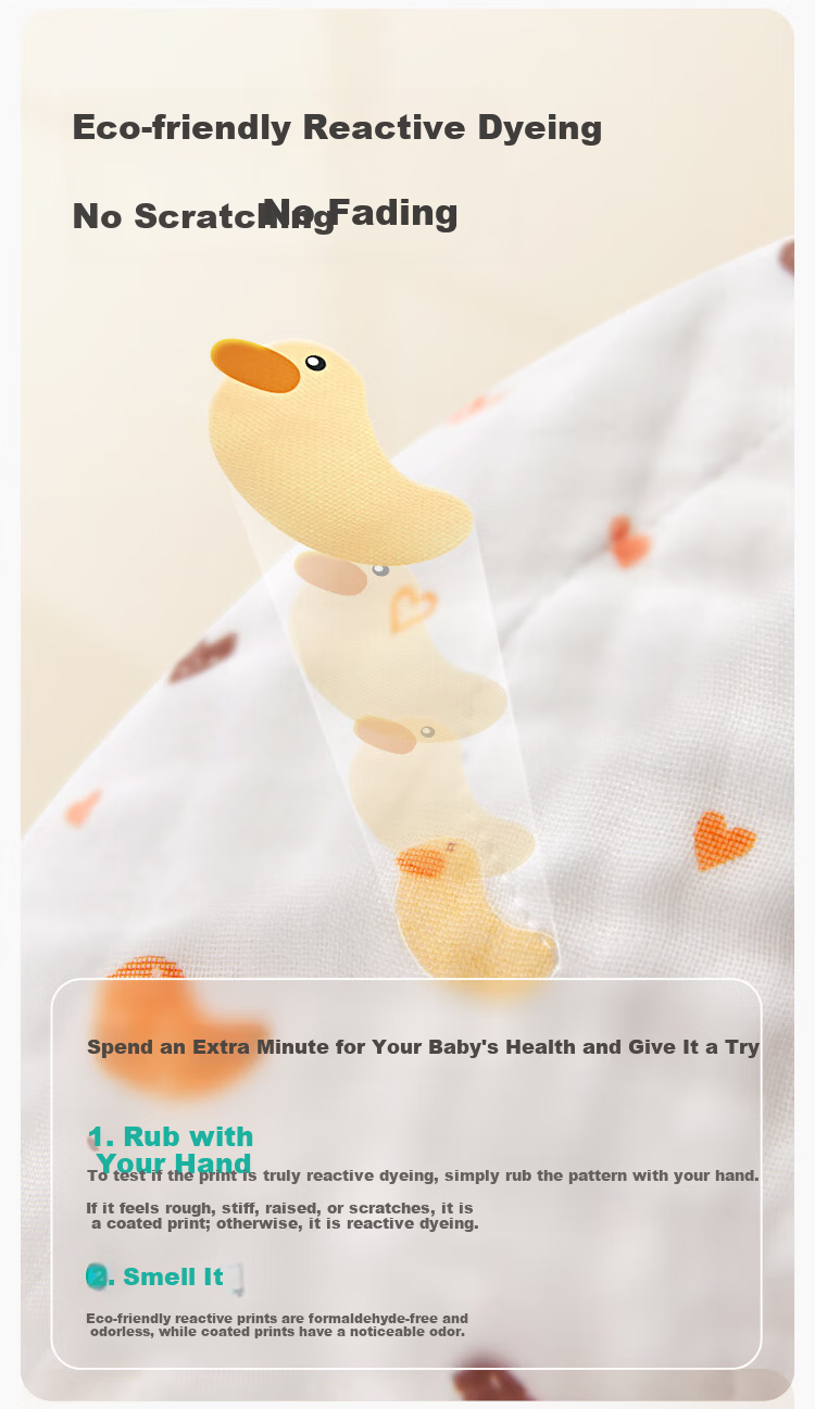 PurCotton Children's Bath Towel Pure Cotton Breathable Gauze Newborn Baby Bath Large Towel Panda Pattern 115cm 12