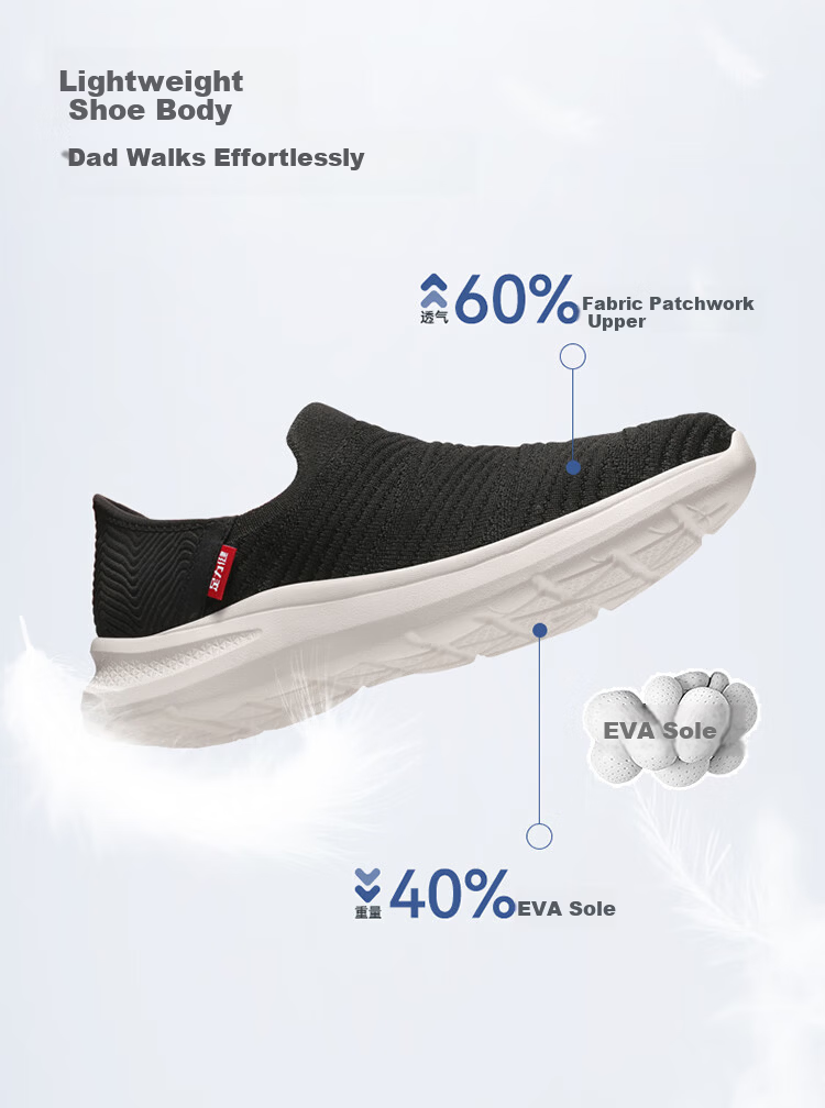 Zulijian Authentic Elderly Men's Shoes 2026 Spring Summer New Breathable Mesh Casual Slip-On Non-Slip Cloth Shoes for Dad 1