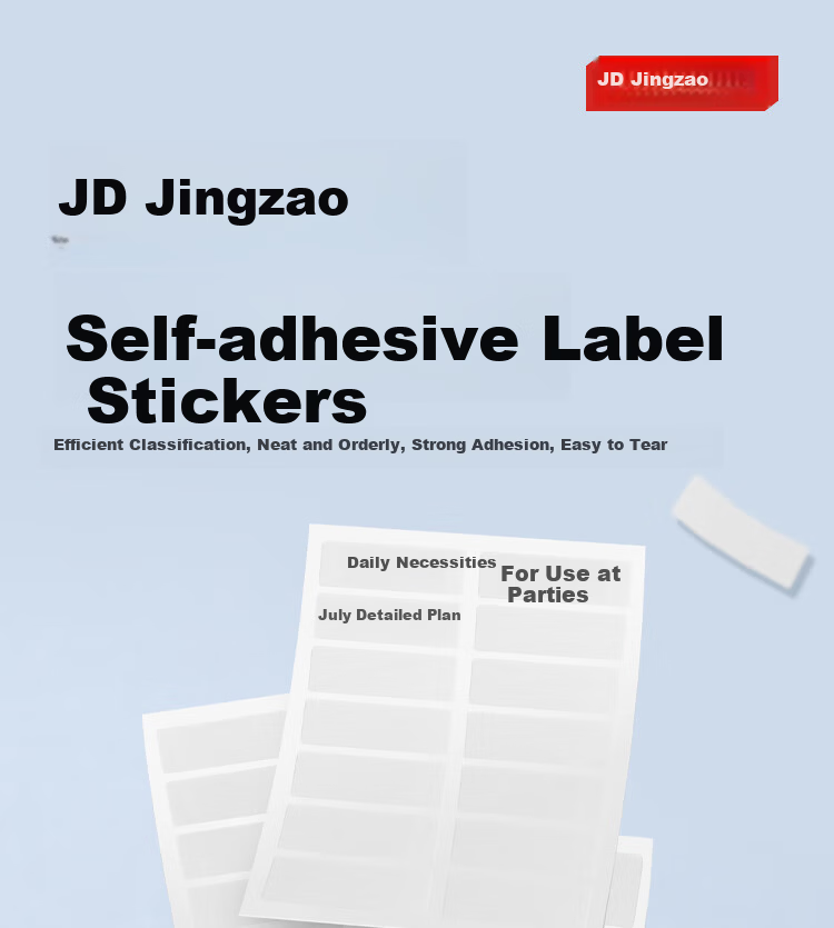JD Jingdong Jingzao 840pcs 13mm×38mm White Self-Adhesive Label Stickers JD4018 1