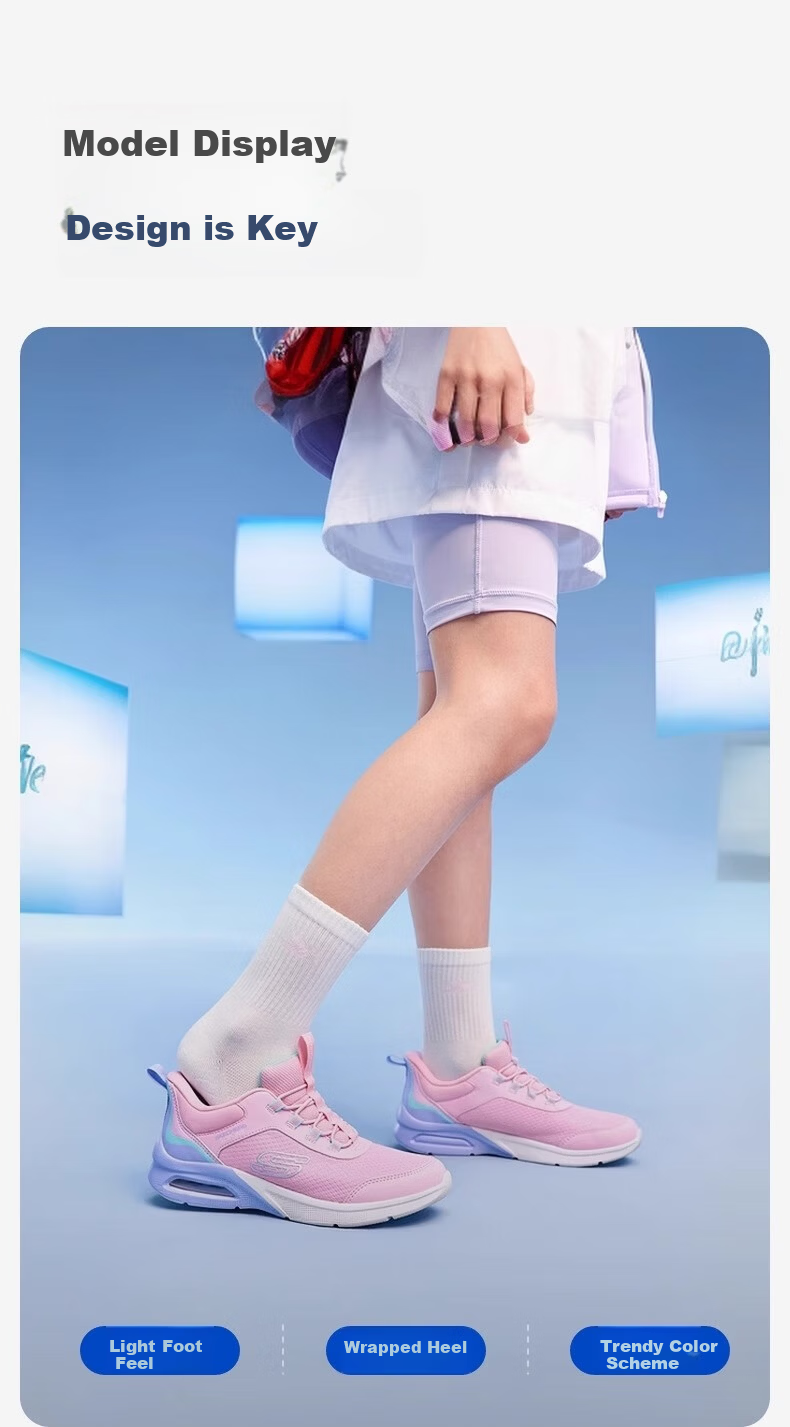 Skechers Self-operated Kids Comfortable Stable Lightweight Sports Shoes Boys Fashion Casual Classic 403890L 16