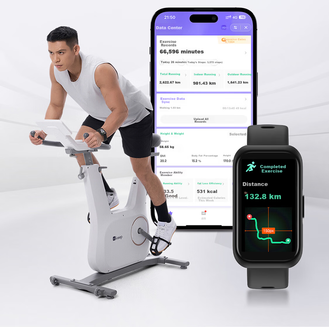 Keep Smart Fitness Tracker Sports Bracelet Blood Oxygen Heart Rate Monitor Multi-Sport Modes B5 Lite - Black with Added Table Tennis and Basketball Modes 26