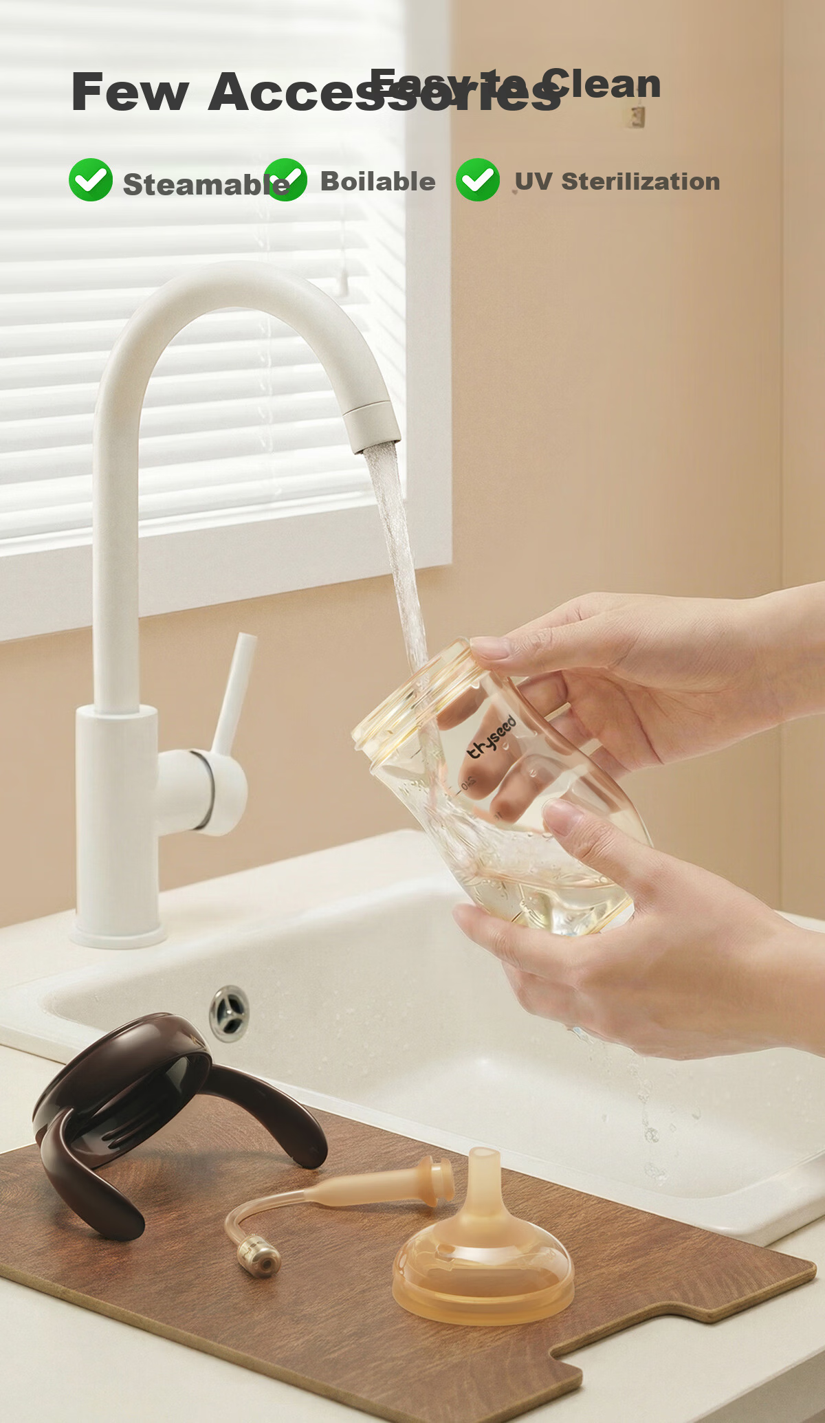 Shixi Straw Nipple [Special for Breastfeeding Bottle] (Gravity Ball Installable for 12 Months and Above) 11