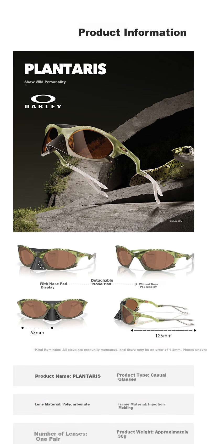 OAKLEY Plantaris 9437 Sunglasses Gray - Wang Chuqin Edition 2