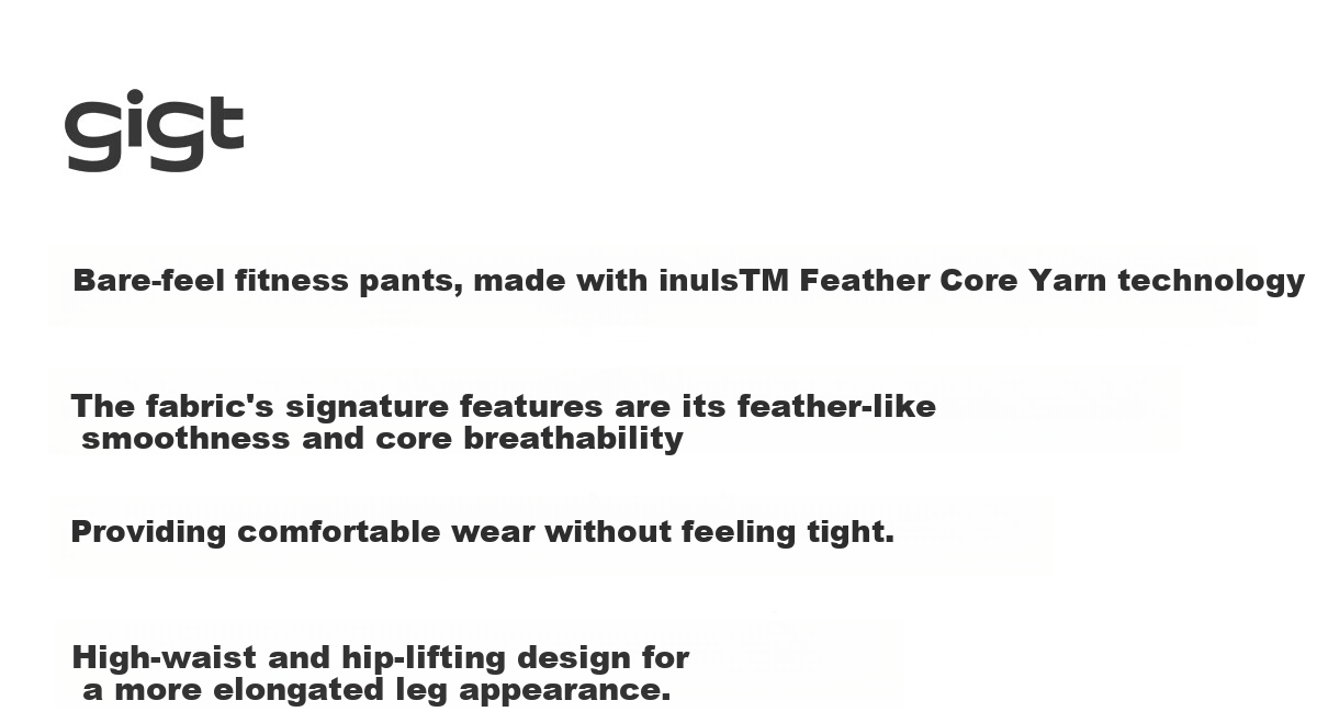 GIGT Jiji Women's High-Waist Slimming Yoga Pants Sports Leggings Daily Running Shark Skin Naked Feeling Fitness Pants 6