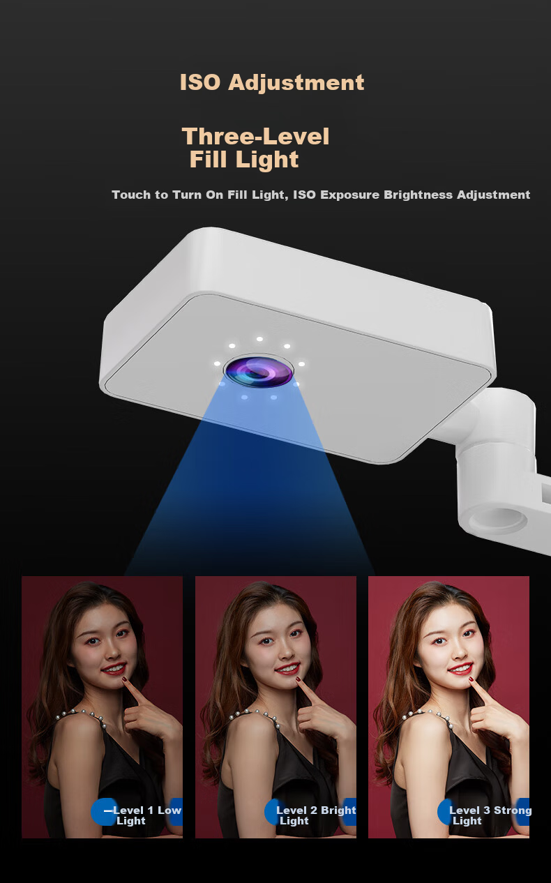 Huiboshi Teaching Live Streaming Camera, 4K High-Definition Wide-Angle Video Display Stand, High-Speed Camera, USB+HDMI Auto Focus, Online Class Camera, 12x Zoom, Remote Tutoring Homework Tool 4