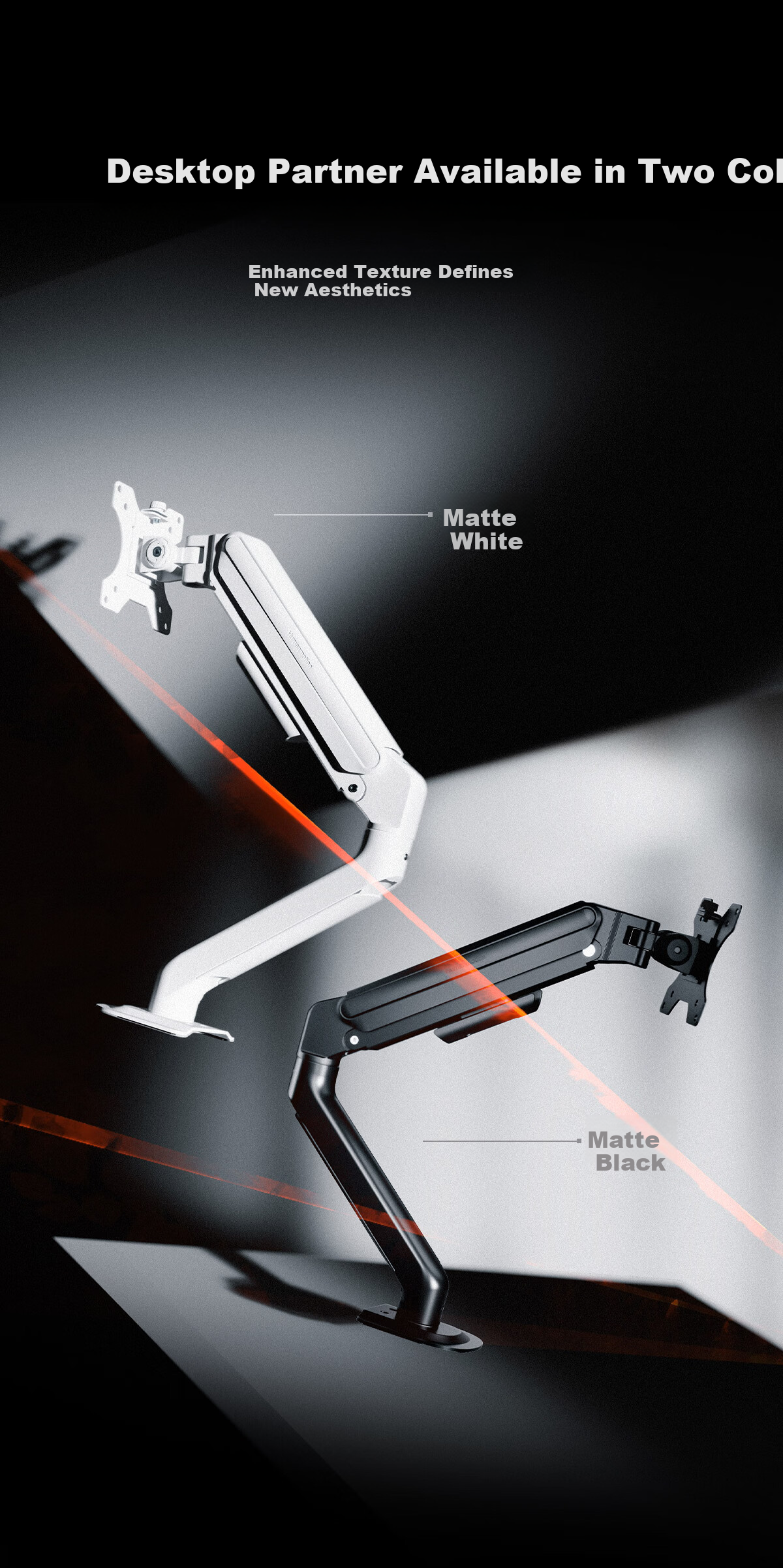 Songneng Monitor Arm Mechanical Arm Singularity Bracket Computer Stand Desktop Clamp Base Screen Height Adjustable 10KG Load Capacity Compatible with Zhuowei T680-1W 10