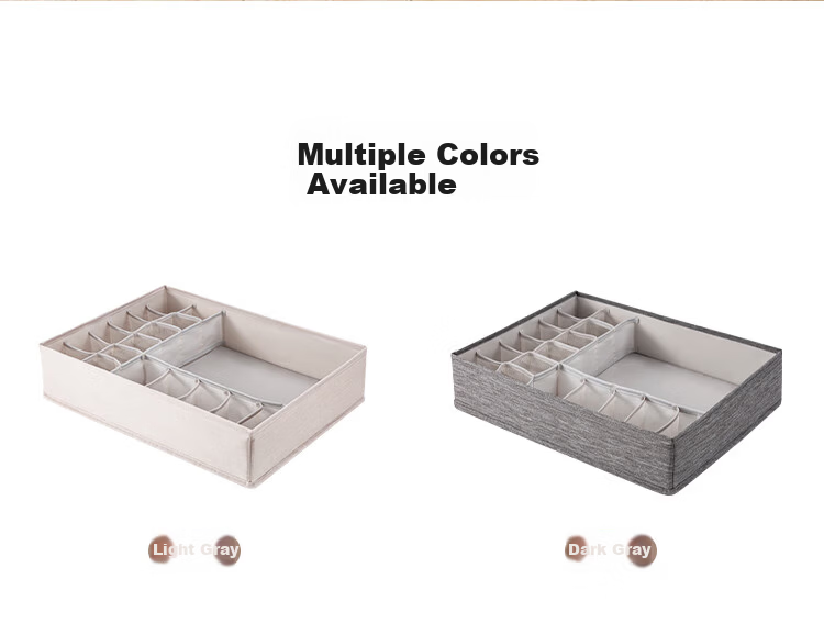 Left Corner Underwear Storage Box Drawer Divider for Socks and Bras Organizer for Home Wardrobe 8