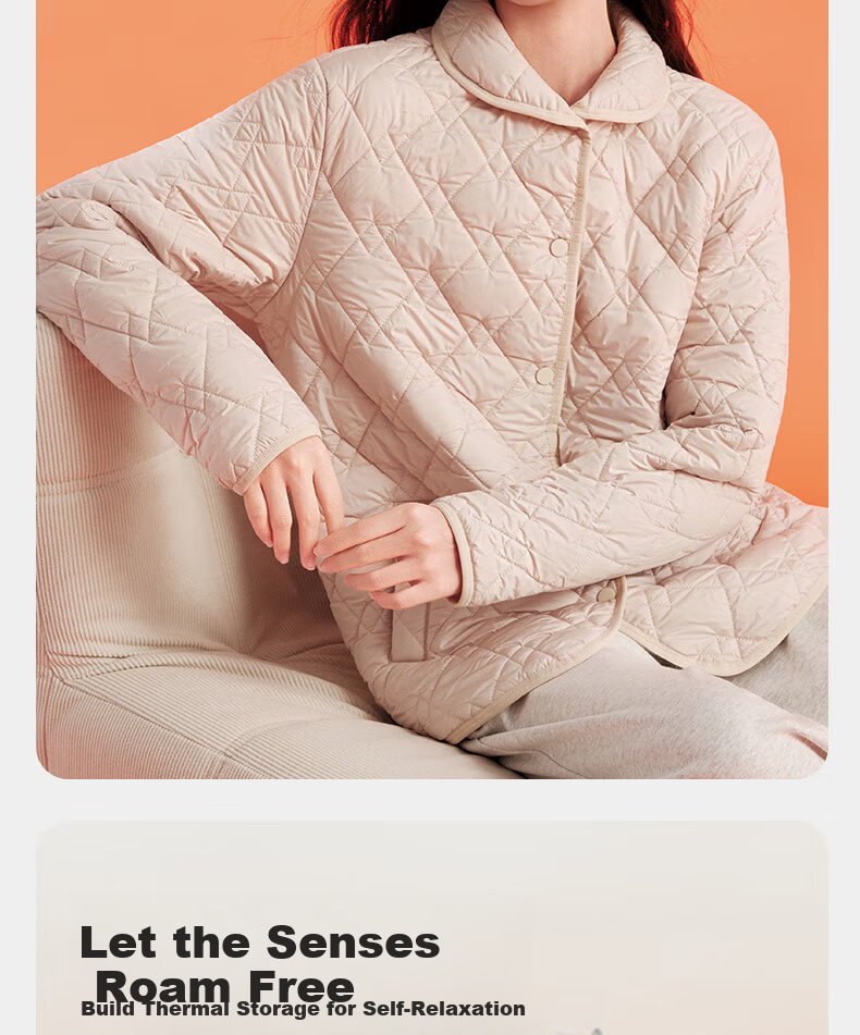 Yiershuang 100% Wool Layered Warm Women's Thickened Homewear Jacket Middle-aged and Elderly Base Layer Top 2