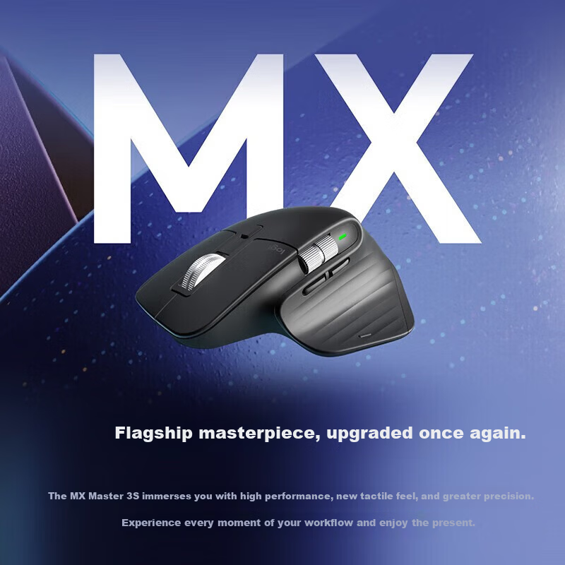 Logitech MX Master 3S Master Series Enterprise Wireless Bluetooth Mouse Ergonomic Silent Office Mouse with Wireless Receiver Graphite Black [Group Purchase Discount]