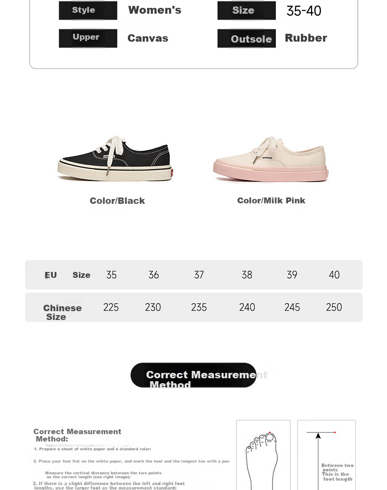 Warrior Women's Canvas Shoes 2026 Summer New Classic Casual Sneakers Pink 37 3