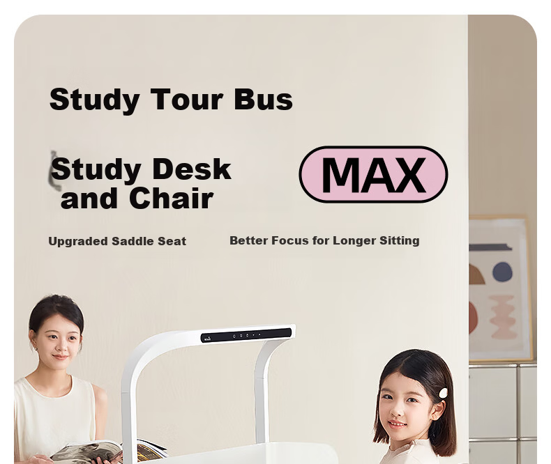 TEN-WIN Children's Adjustable Study Desk and Chair Set, Height Adjustable Writing Desk for Primary School Students, Home Study Table Z2804-5 Gray 1