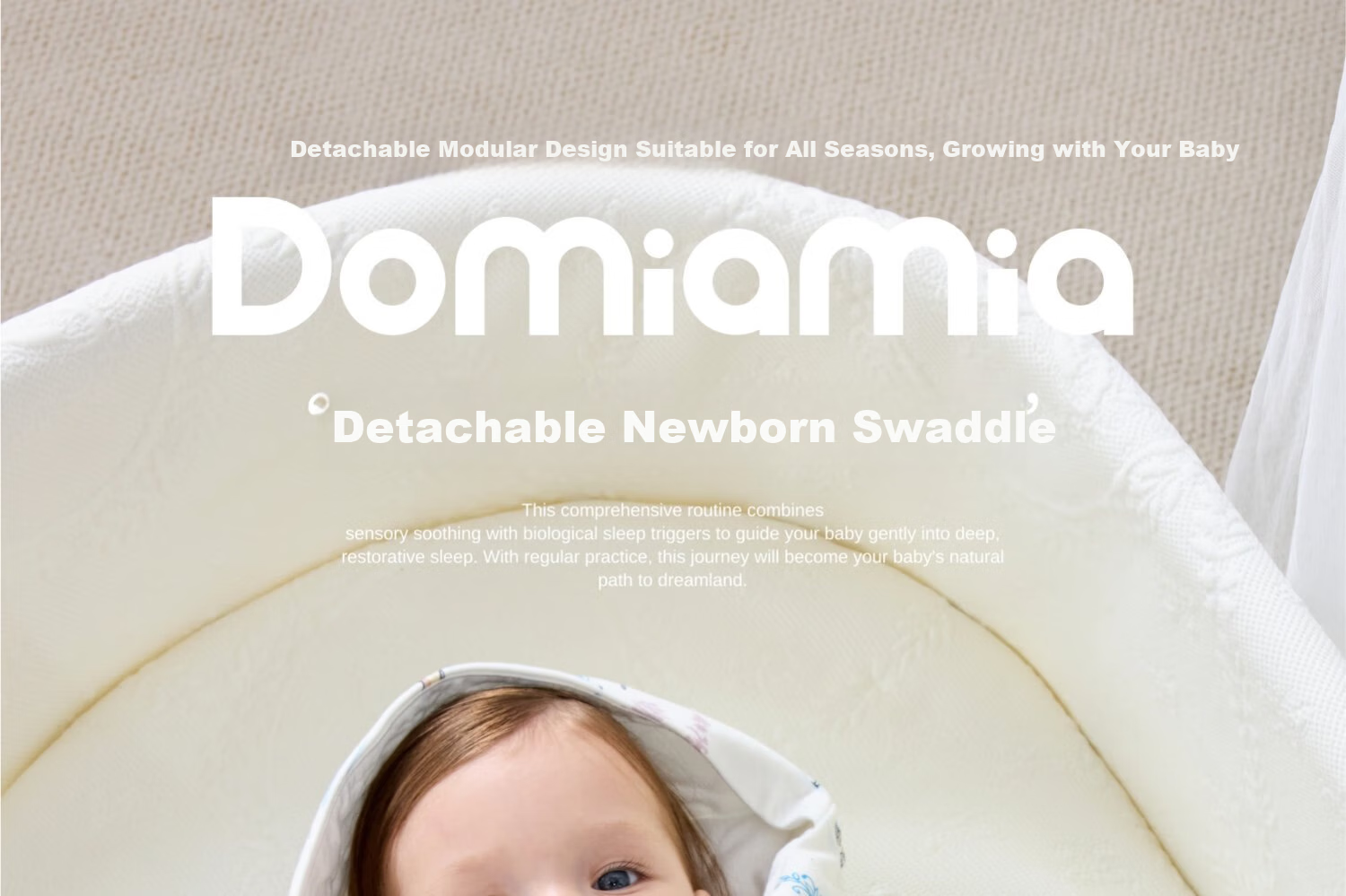 DOMIAMIA Baby Detachable Liner Swaddle Blanket Autumn Winter Newborn Universal Four Seasons Wrap 1