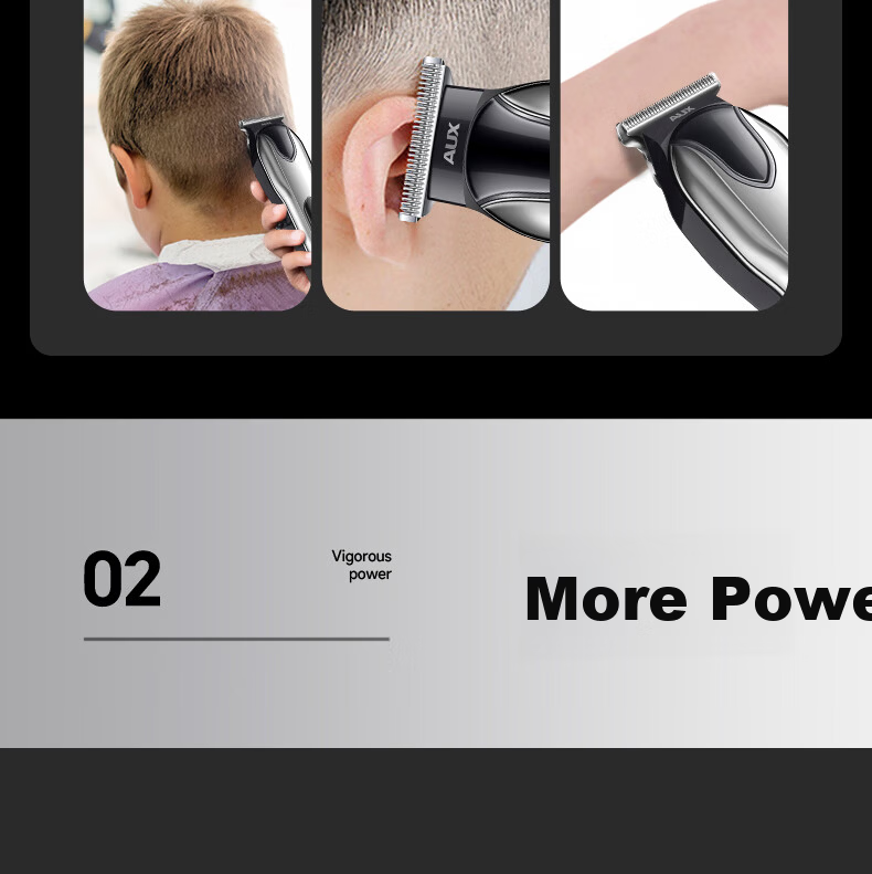 AUX Hair Clipper Electric Hair Trimmer Home Use Professional Haircut Kit for Adults, Children, and Babies Men's Electric Haircut Machine Complete Set Father's Day Gift 13