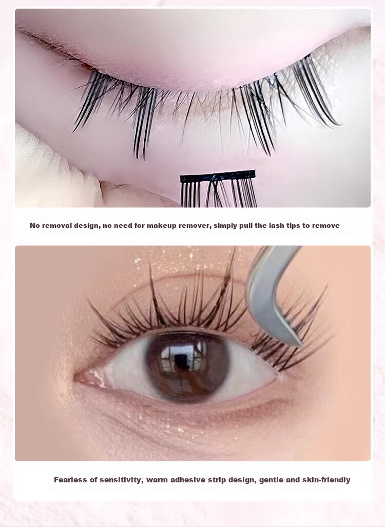 Mengjie Shangpin Cat Paw False Eyelashes Natural Realistic Glue-Free Eyelashes for Women 5