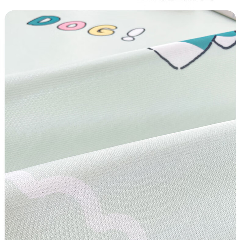 Hongdou Class A Printed Summer Cooling Ice Silk Pillowcase Pair Home Cooling Pillow Cover 48*74cm Blue 6