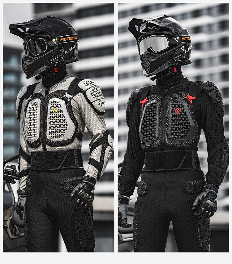MOTOWOLF Motorcycle Crashproof Armor Suit Off-road Bike Riding Chest and Back Protective Gear Full Set 18