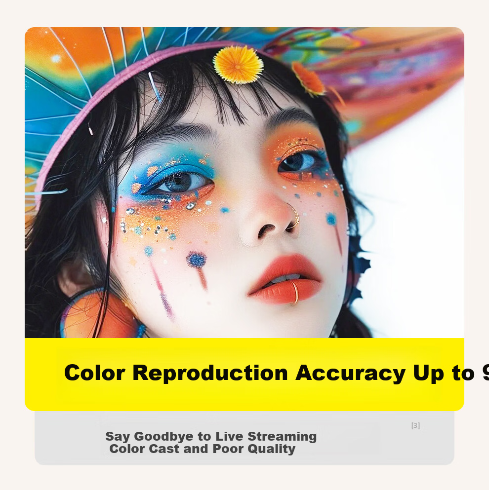 Beiyang Live Streaming Photography Fill Light, 500W Live Streaming Light Soft Light Professional Studio Constant Light Video Lighting Camera Soft Light Spherical Beauty Deep Throw Light 6