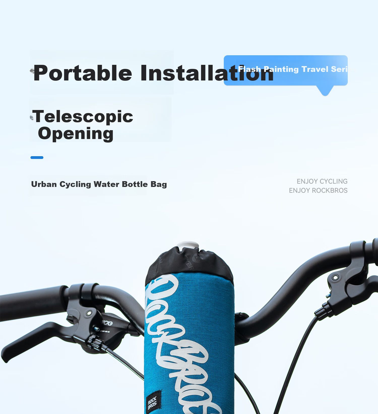 ROCKBROS Bicycle Bottle Bag Road Folding Bike Handlebar Bag Tail Bag Front Top Tube Bag Brick Red 1