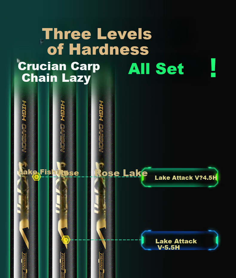 Shensha 4.5m 5.5H Fifth Generation Ultra-Light Ultra-Hard Lake Attack Fishing Rod Hand Rod Comprehensive Lake Reservoir Fishing Pole Tackle 7