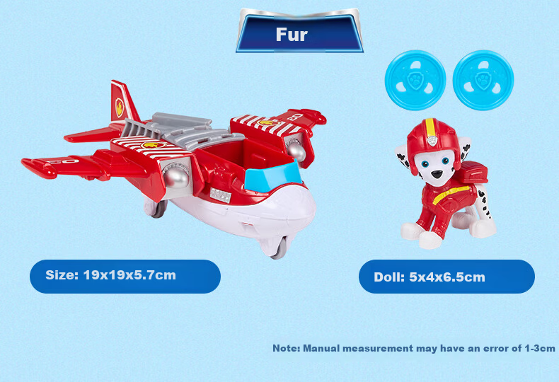 PAW PATROL Chase Rescue Airplane Toy Patrol Car for Boys and Girls Ages 3-6 Birthday Gift 17